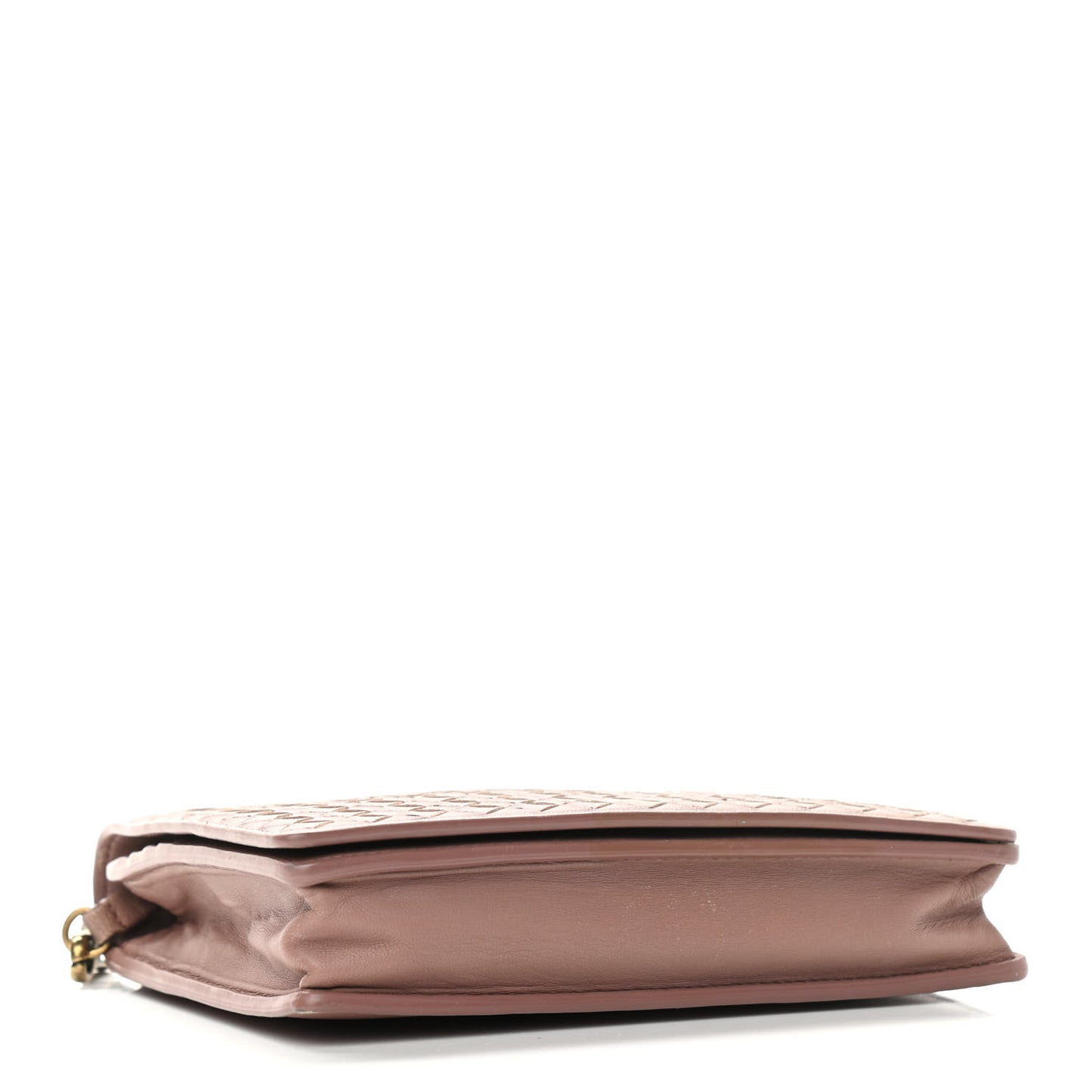 Nappa Intrecciato Chain Wallet Deco Rose