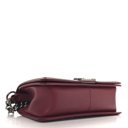 Chanel Calfskin Chevron Quilted Medium Boy Flap Red 4 of 13