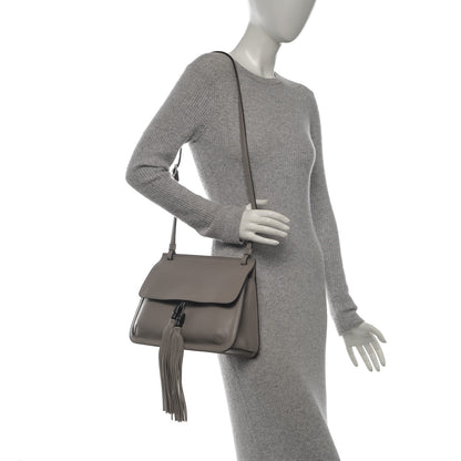 Gucci Cellarius Calfskin Medium Bamboo Daily Flap Shoulder Bag Storm Grey 2 of 7
