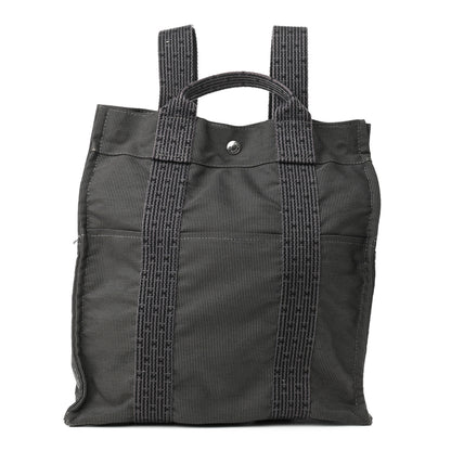 Hermes Canvas Herline Backpack Grey 1 of 9