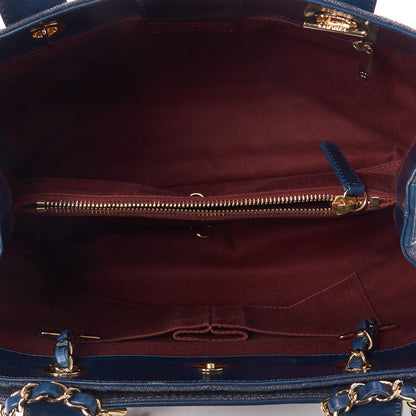 Chanel Denim Calfskin Quilted Tote Blue 6 of 8