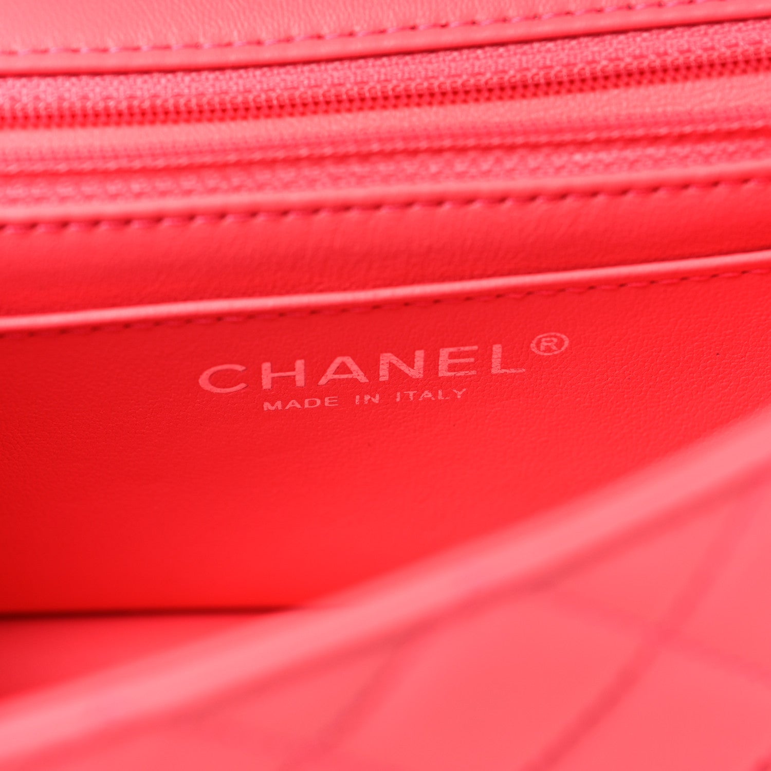 Chanel Lambskin Quilted Mini Rectangular Flap Pink 6 of 10