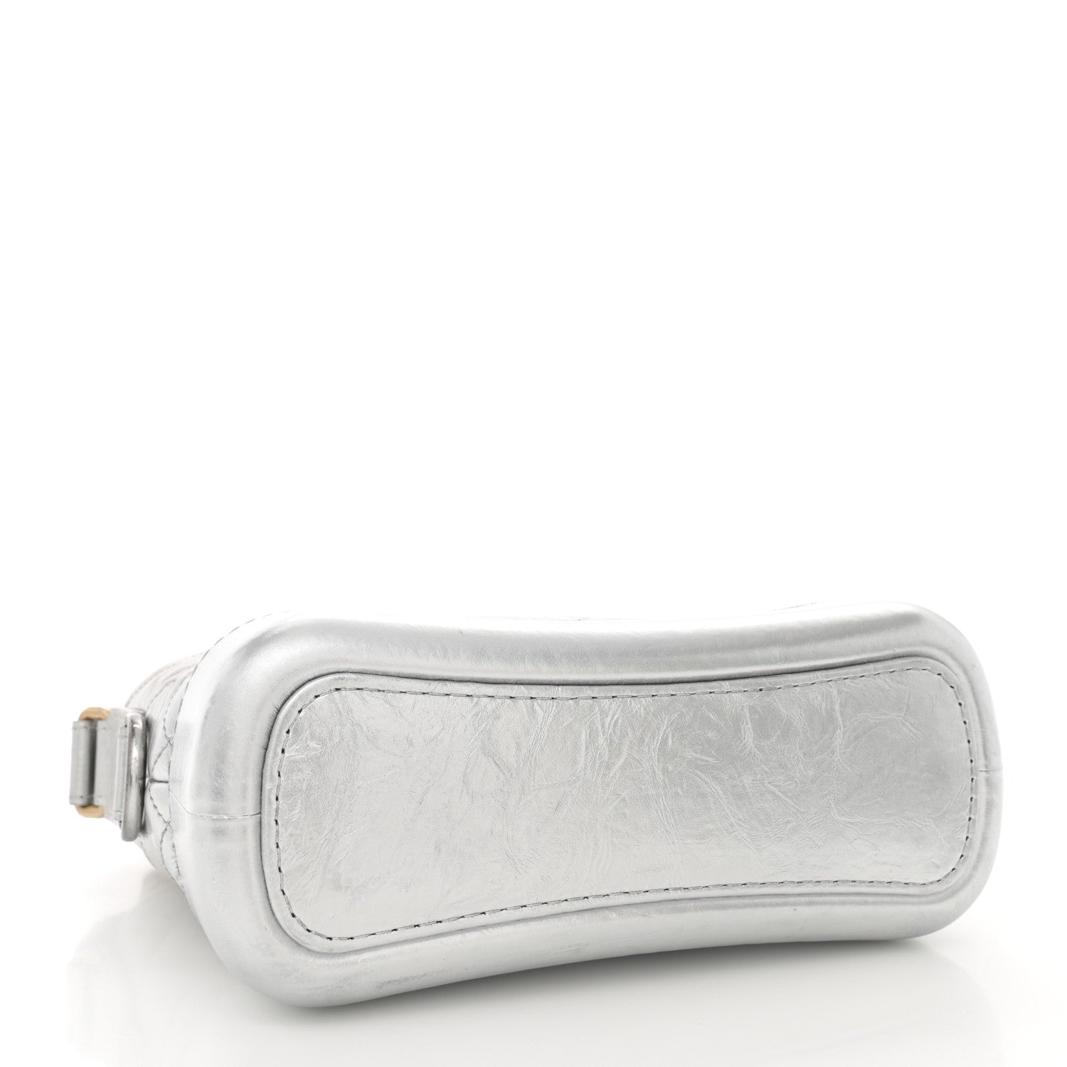 Chanel Metallic Aged Calfskin Quilted Small Gabrielle Hobo Silver 4 of 13