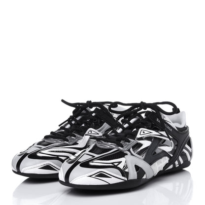 Balenciaga Mesh Rubber Womens Drive Sneakers 40 Light Grey Black 3 of 9