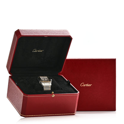 Cartier Stainless Steel 18K Yellow Gold 32mm Santos De Cartier Galbee Automatic Watch 5 of 5