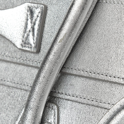Celine Laminated Lambskin Micro Luggage Silver 11 of 12