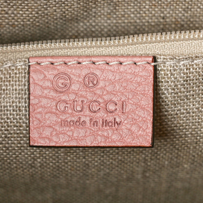 Gucci Dollar Calfskin Medium Interlocking G Top Handle Shoulder Bag Soft Pink 6 of 8