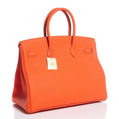 Hermes Togo Birkin 35 Feu 3 of 27