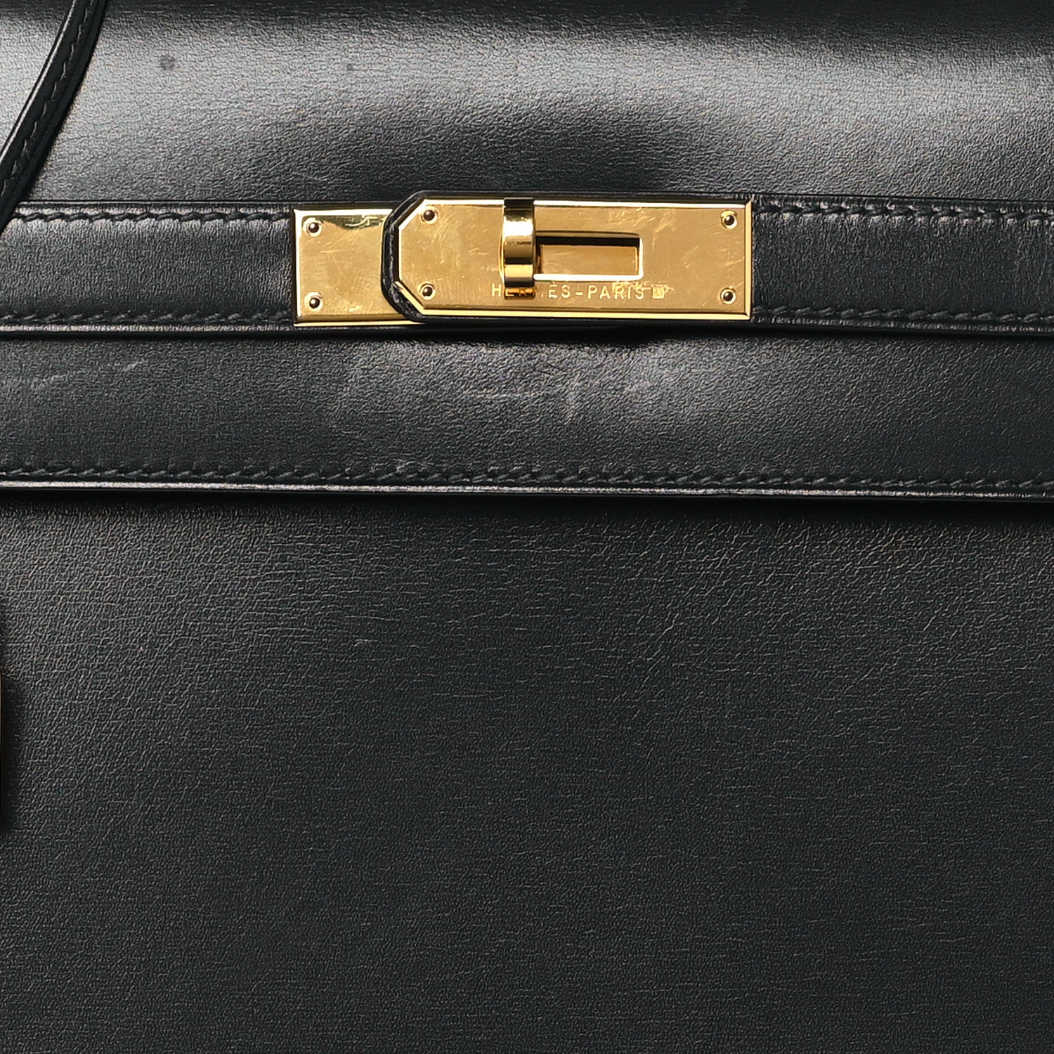 Hermes Box Kelly Sellier 35 Bleu Marine 8 of 11