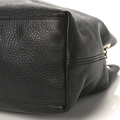 Gucci Pebbled Calfskin Medium Soho Chain Shoulder Bag Black 9 of 12