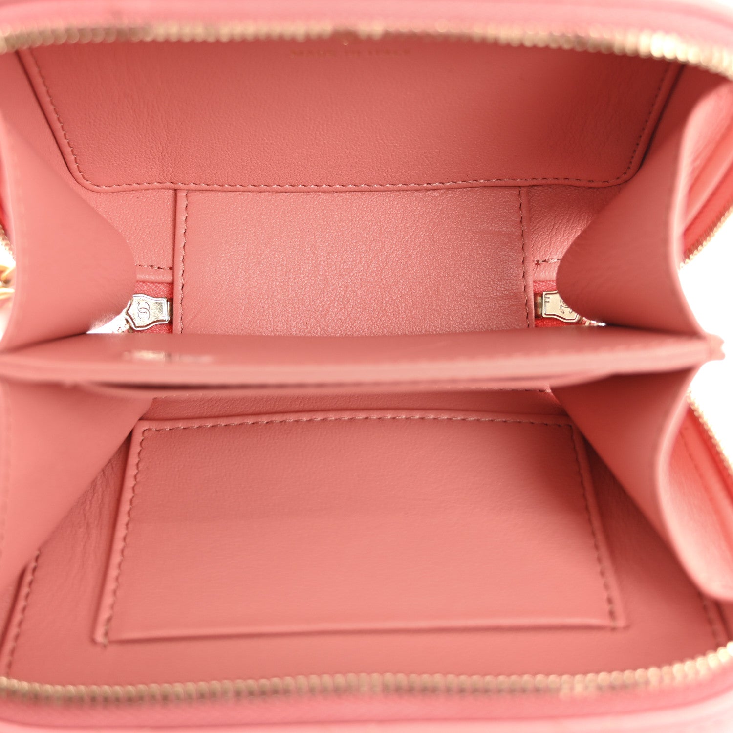 Chanel Lambskin Quilted Top Handle Mini Vanity Case Pink 5 of 12