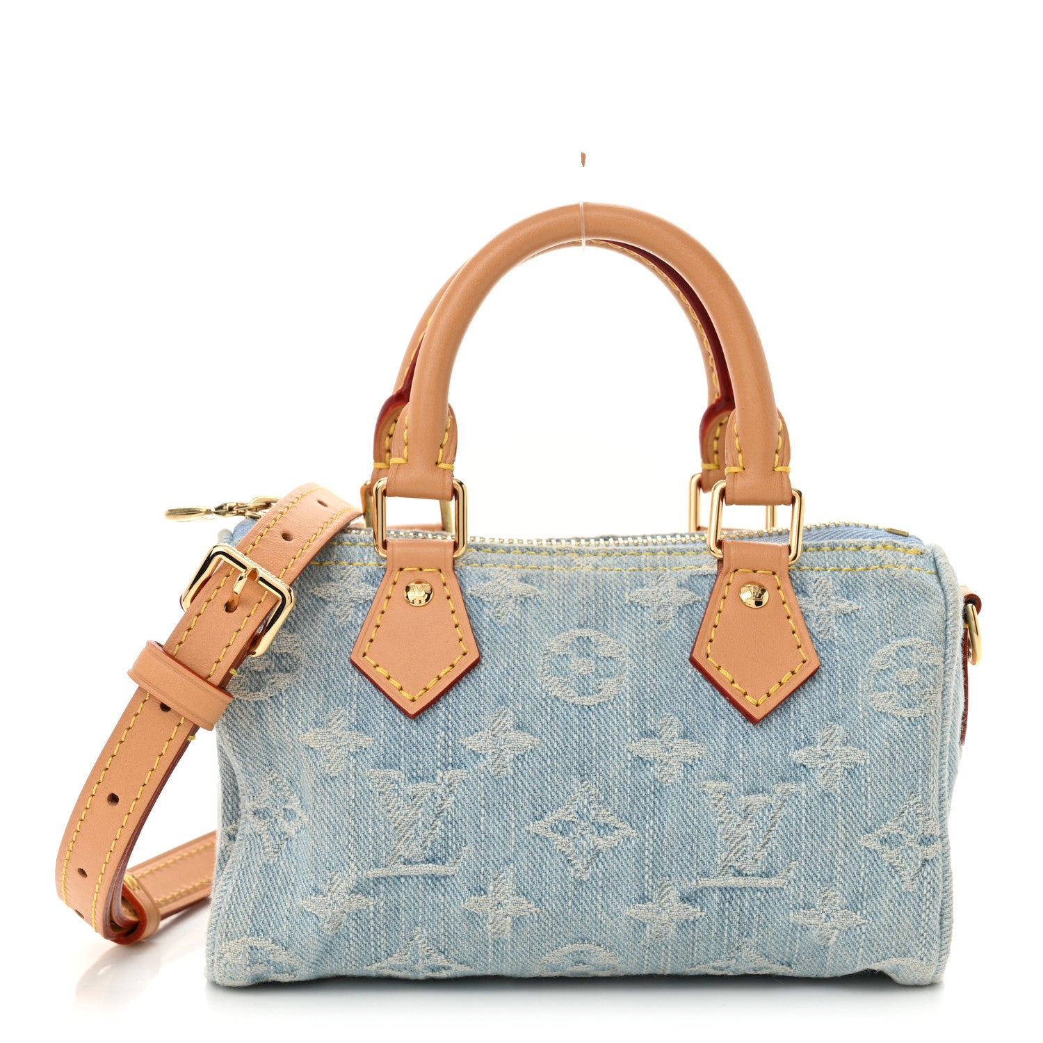 Louis Vuitton Monogram Denim Nano Speedy Sky Blue 1 of 9