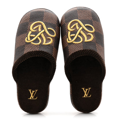 Louis Vuitton Damier Ebene Palace Slippers 35 Mocha 5 of 10