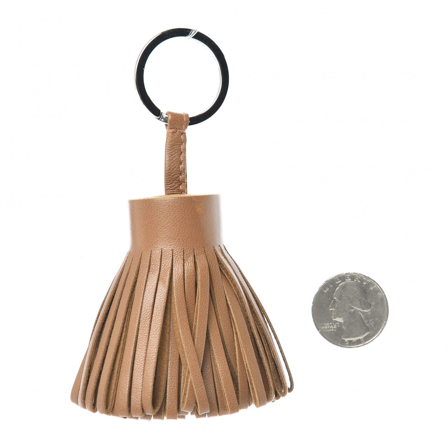 Lambskin Carmen Tassel Key Holder Gold