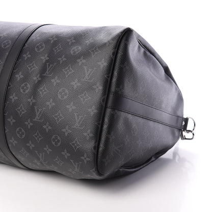 Louis Vuitton Monogram Eclipse Keepall Bandouliere 55 8 of 8