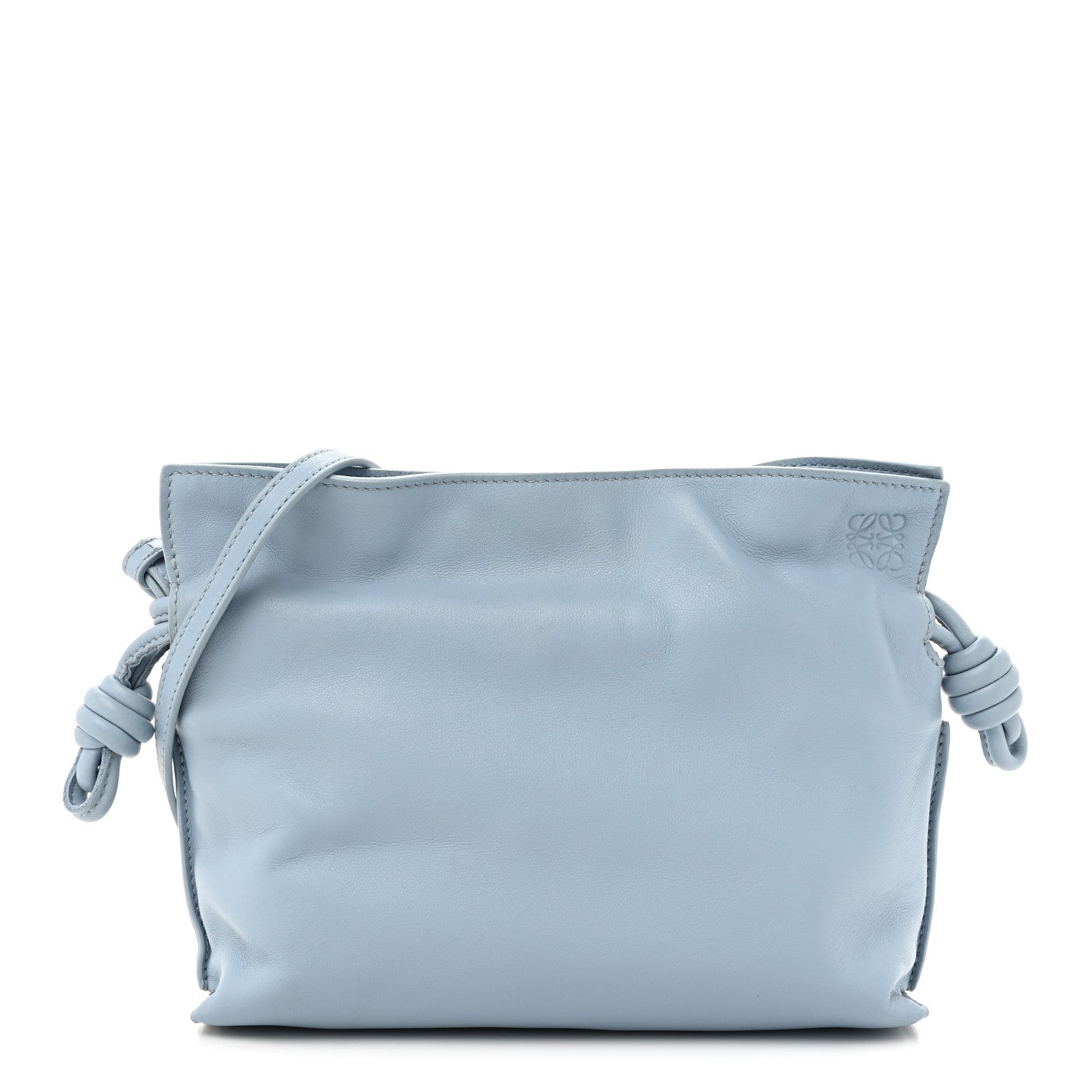 Loewe Nappa Flamenco Mini  Knot Bag Dusty Blue 1 of 13