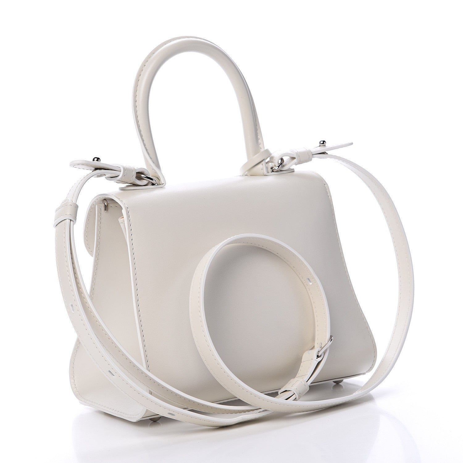 Delvaux Box Calfskin Mini Brillant Satchel Ivory 2 of 13