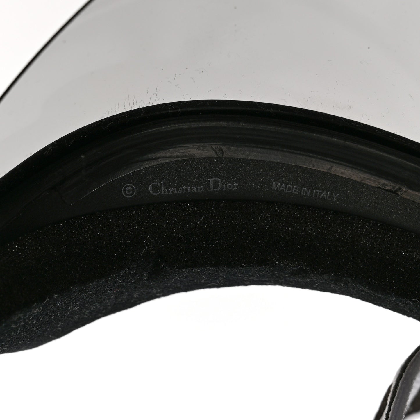 Mirrored DiorClub1 Sun Visor Black