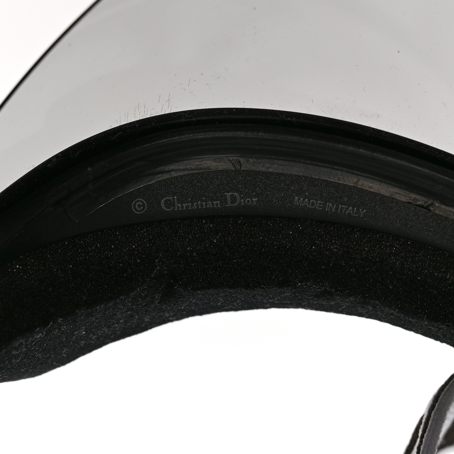 Christian Dior Mirrored DiorClub1 Sun Visor Black 8 of 10