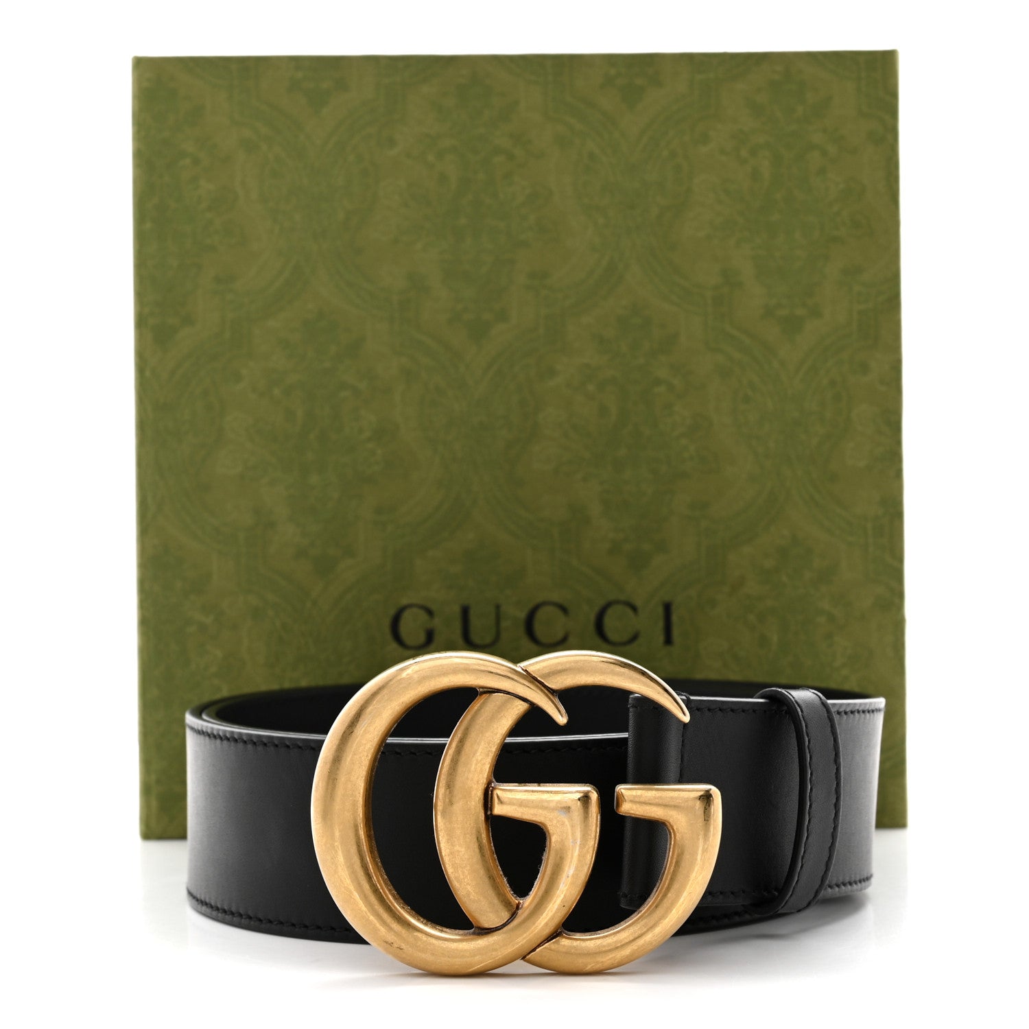 Gucci Calfskin Double G 40mm Belt 90 36 Black 6 of 6