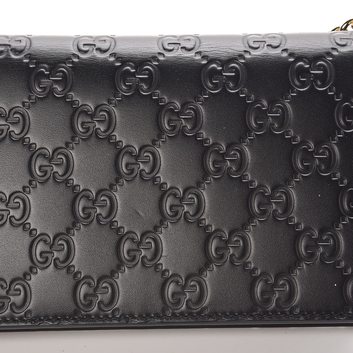 Guccissima Icon Chain Wallet Black