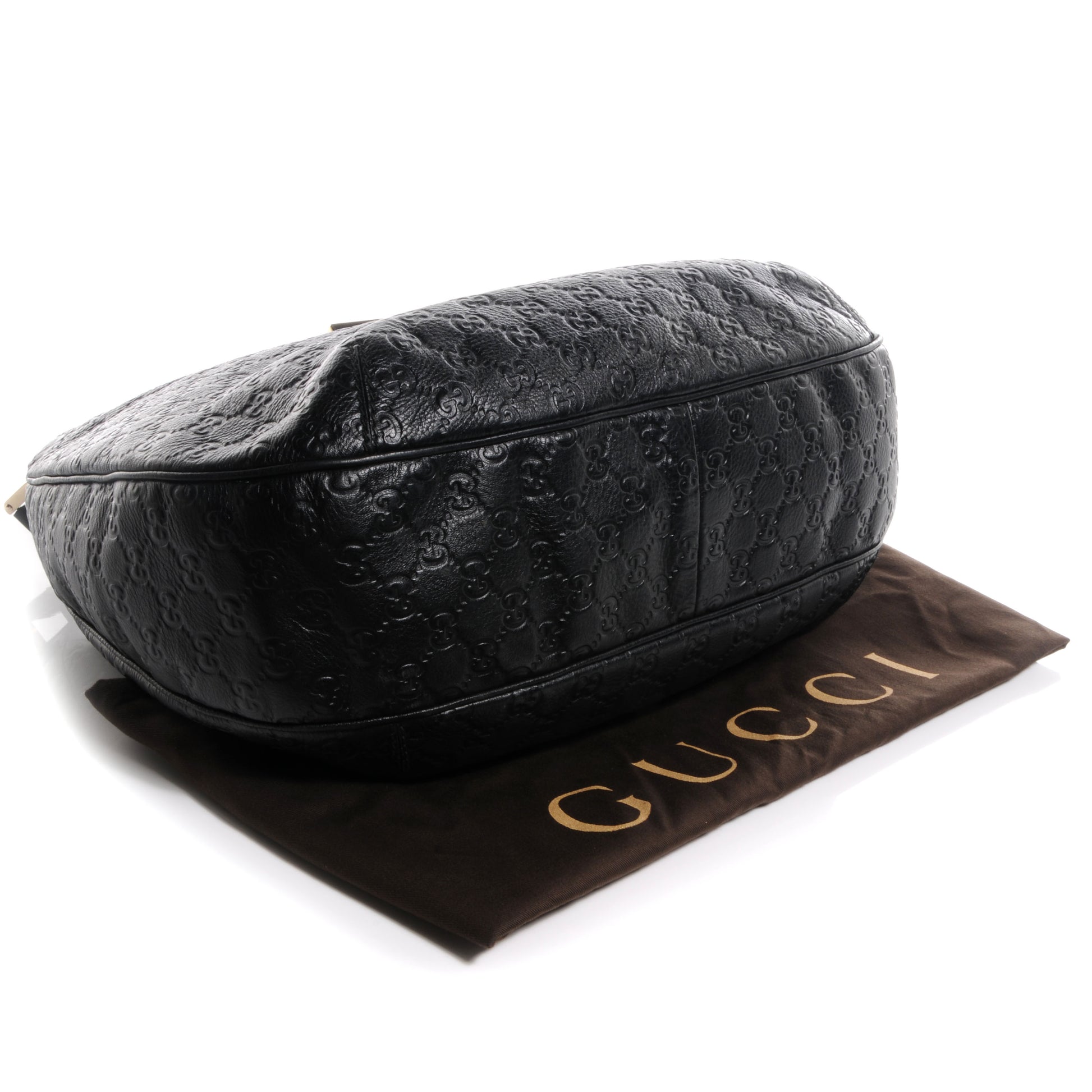 Gucci Guccissima New Ladies Web Large Hobo Black 4 of 6