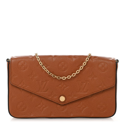 Louis Vuitton Empreinte Pochette Felicie Chain Wallet Cognac 1 of 11