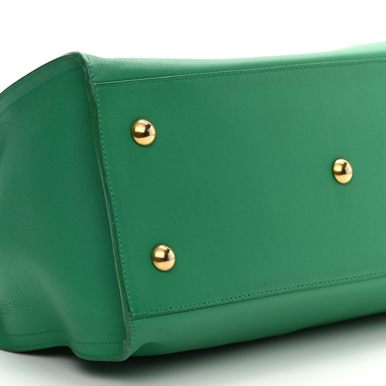 Saint Laurent Calfskin Small Classic Y Cabas Green 10 of 15