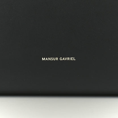Mansur Gavriel Saffiano Large Shopping Tote Black Flamma 9 of 13