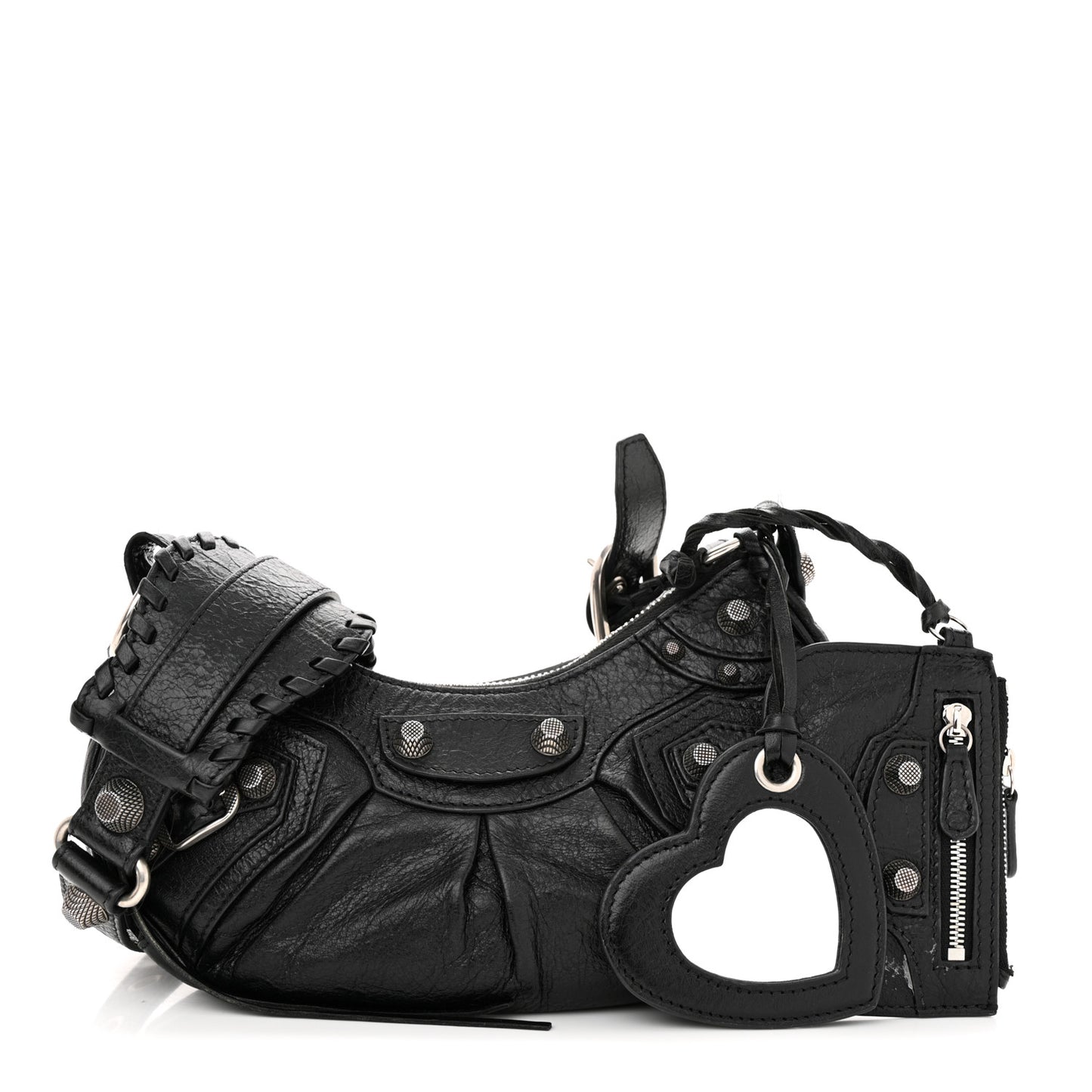 Agneau Arena Le Cagole Shoulder Bag XS Black