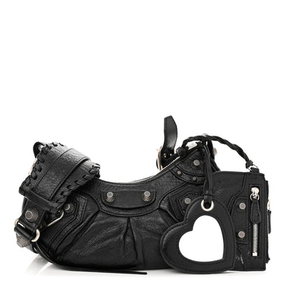 Balenciaga Agneau Arena Le Cagole Shoulder Bag XS Black 1 of 16