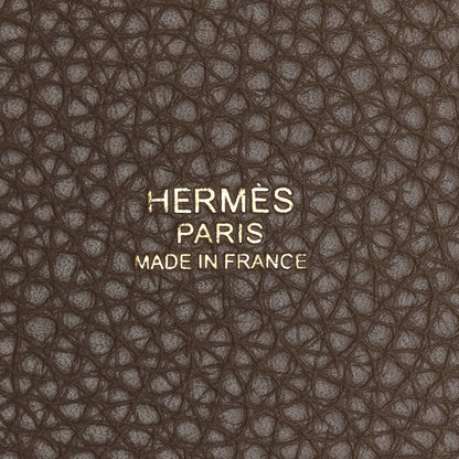 Hermes Taurillon Clemence Picotin Lock 22 MM Etoupe 6 of 11