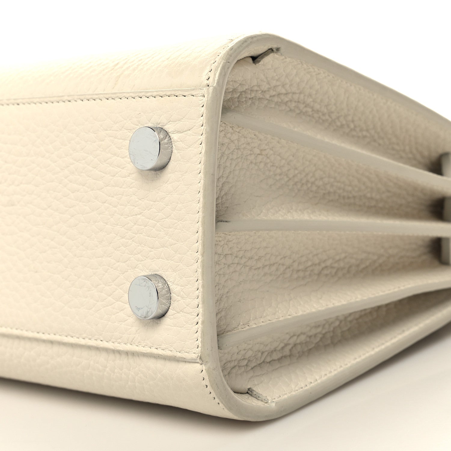 Saint Laurent Grained Calfskin Nano Sac De Jour Dove White 9 of 11