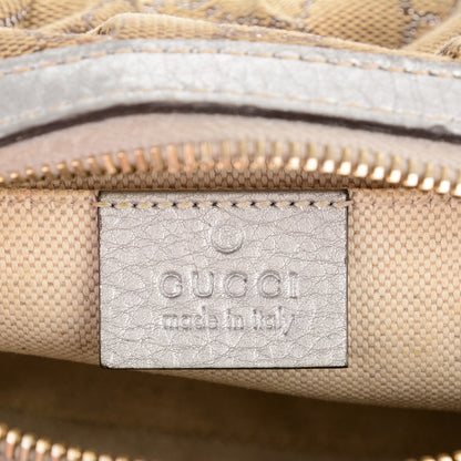 Gucci Monogram Medium Bamboo Cosmetic Case Silver 5 of 6
