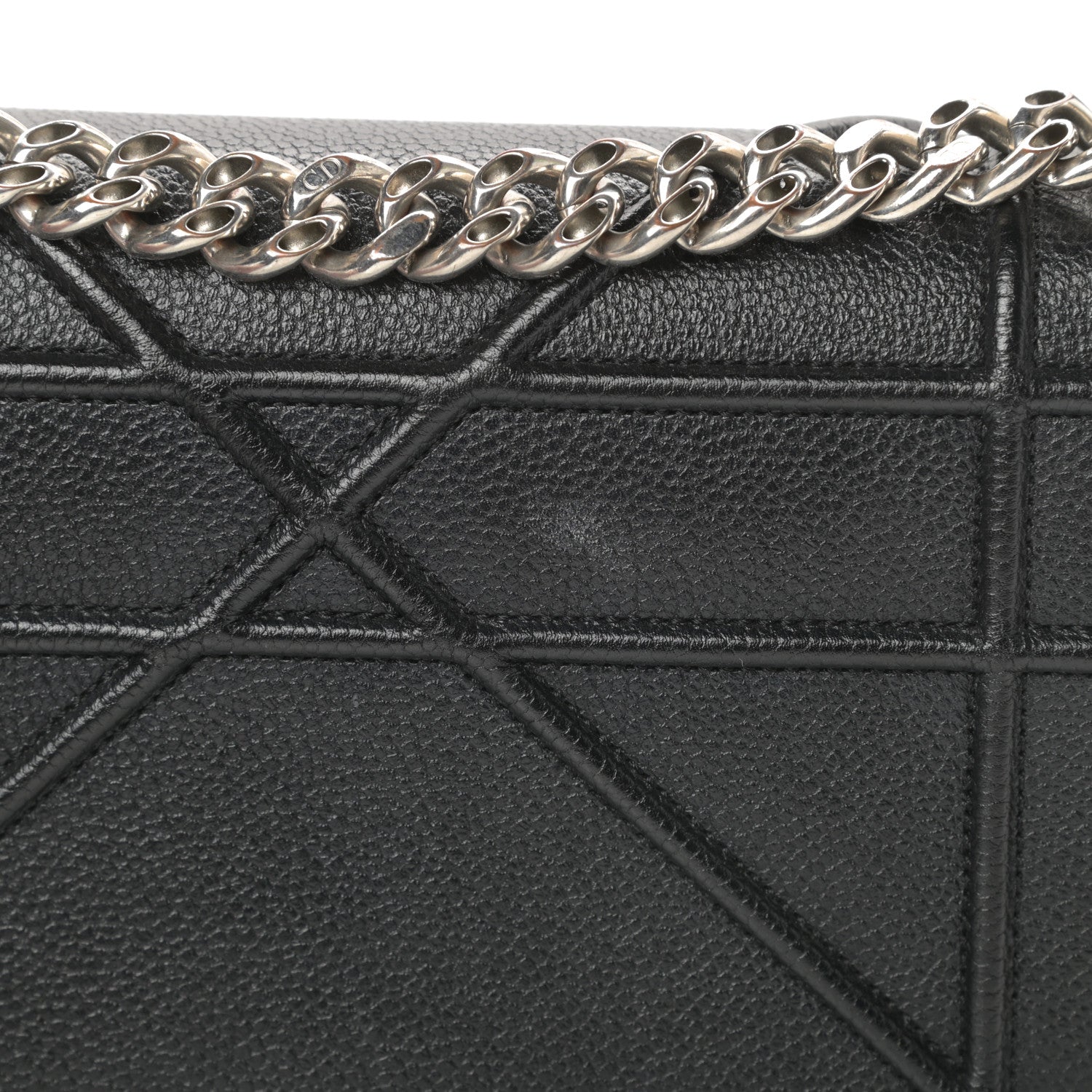 Christian Dior Grained Calfskin Small Diorama Flap Bag Black 16 of 16