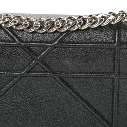 Christian Dior Grained Calfskin Small Diorama Flap Bag Black 16 of 16