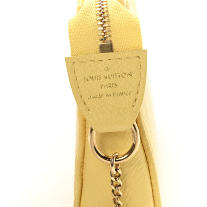 Louis Vuitton Empreinte Monogram Mini Pochette Accessories Lemon Curd Yellow 10 of 14