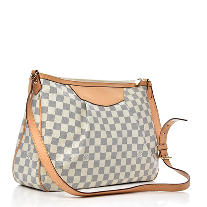 Louis Vuitton Damier Azur Siracusa MM 3 of 11
