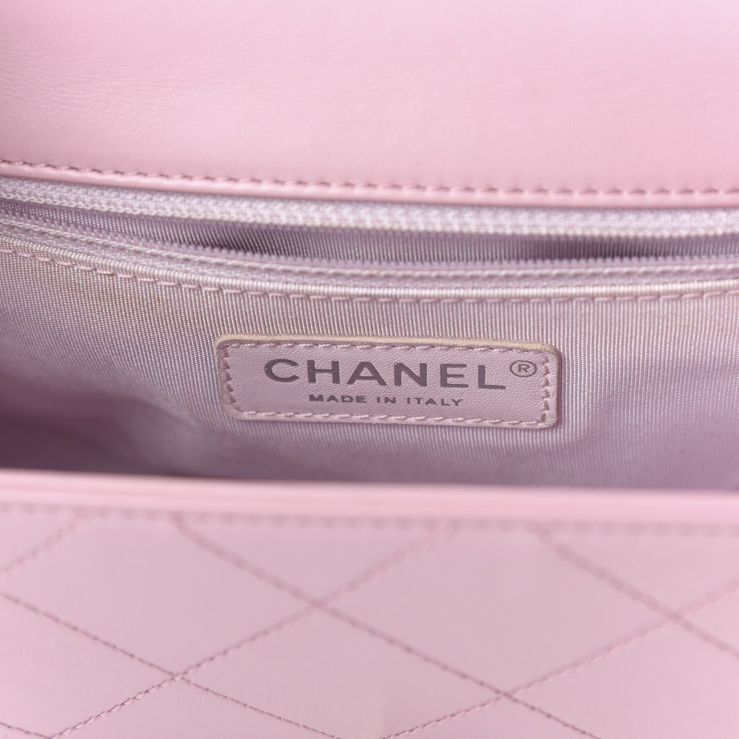 Chanel Calfskin Stitched Small Ring My Bag Flap Crossbody Pink 8 of 11