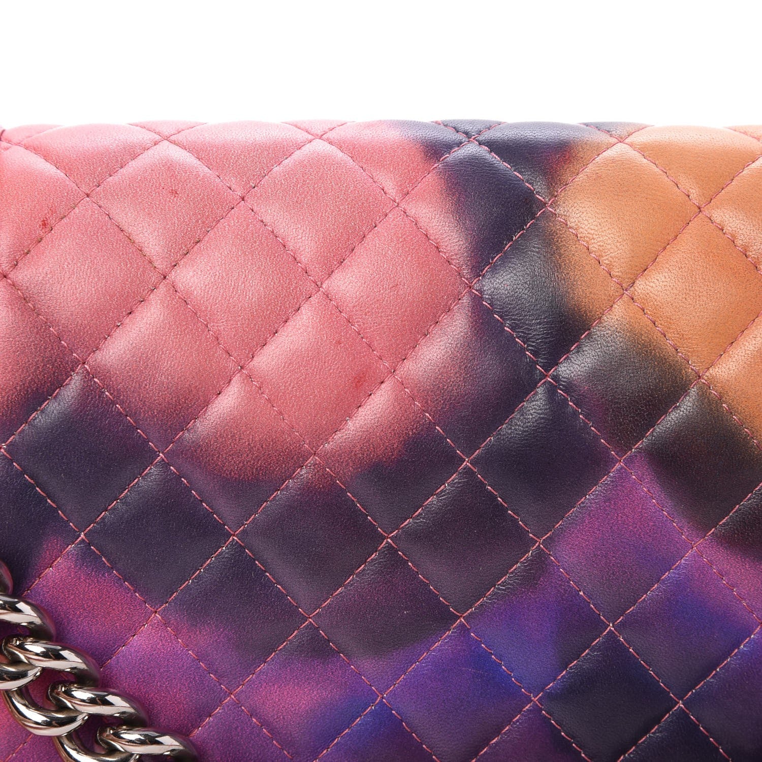 Chanel Printed Lambskin Quilted Medium Flower Power Boy Flap 8 of 9