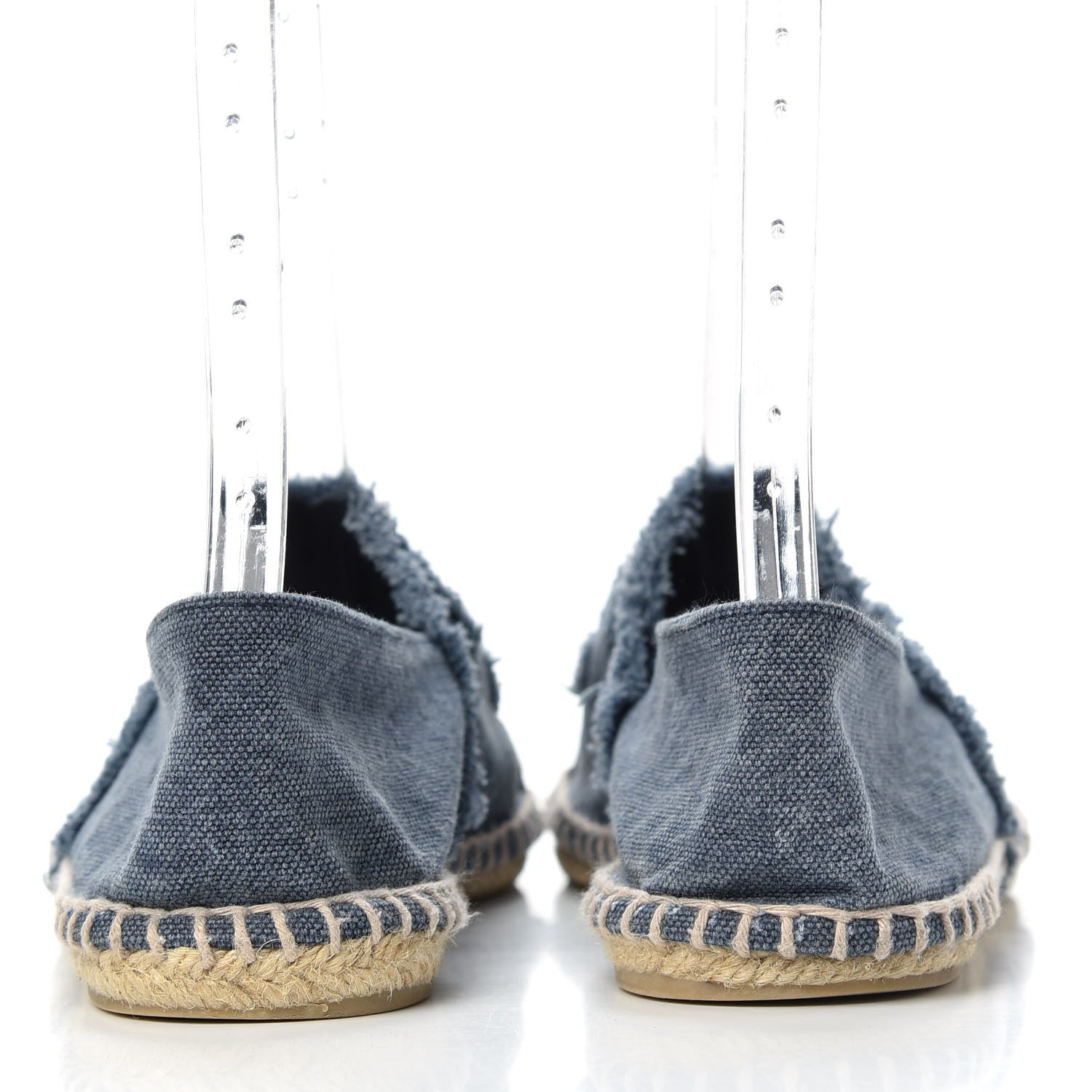 Chanel Linen CC Espadrilles 39 Blue 7 of 11