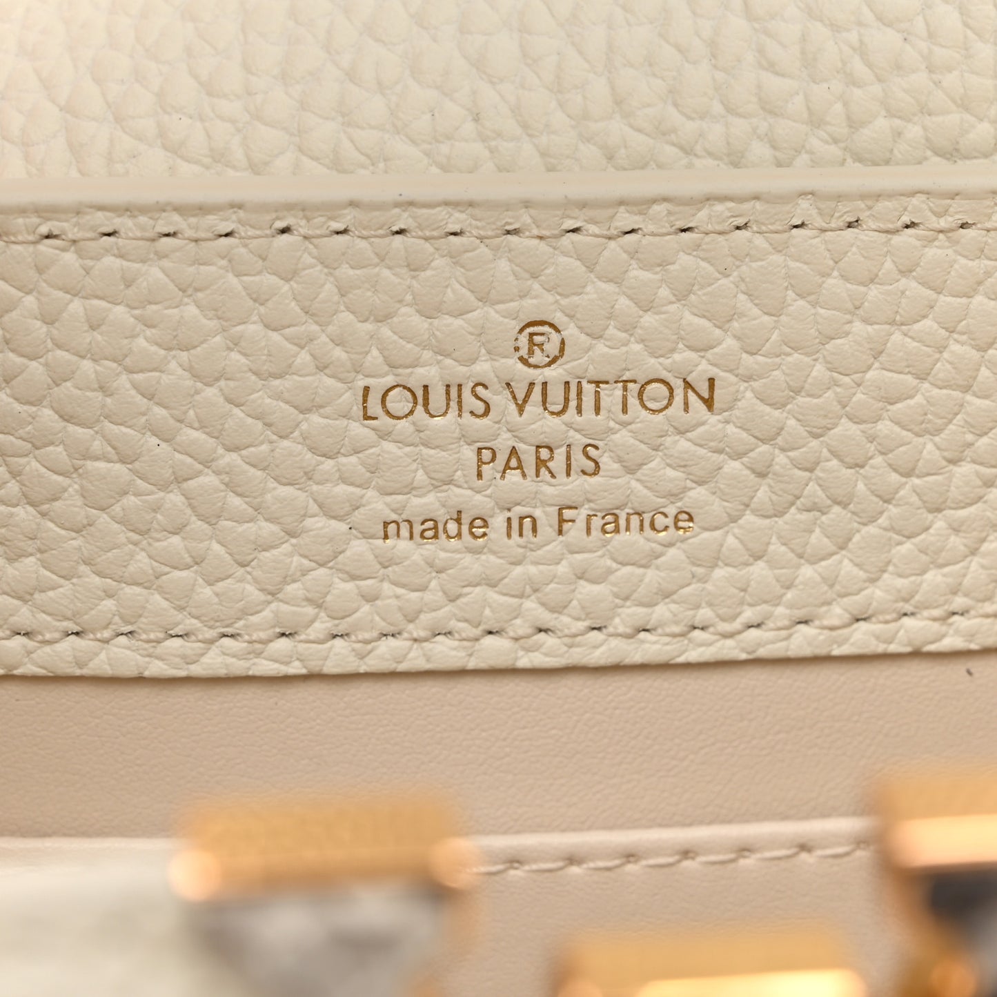 Taurillon Snakeskin Mini Capucines White