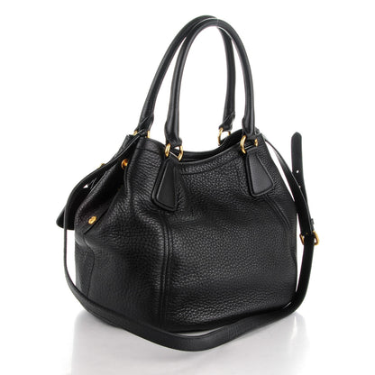 Prada Vitello Daino Shoulder Bag Nero Black 3 of 8