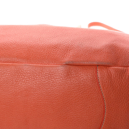 Prada Cervo Deerskin Pleats Tote Corallo 14 of 18