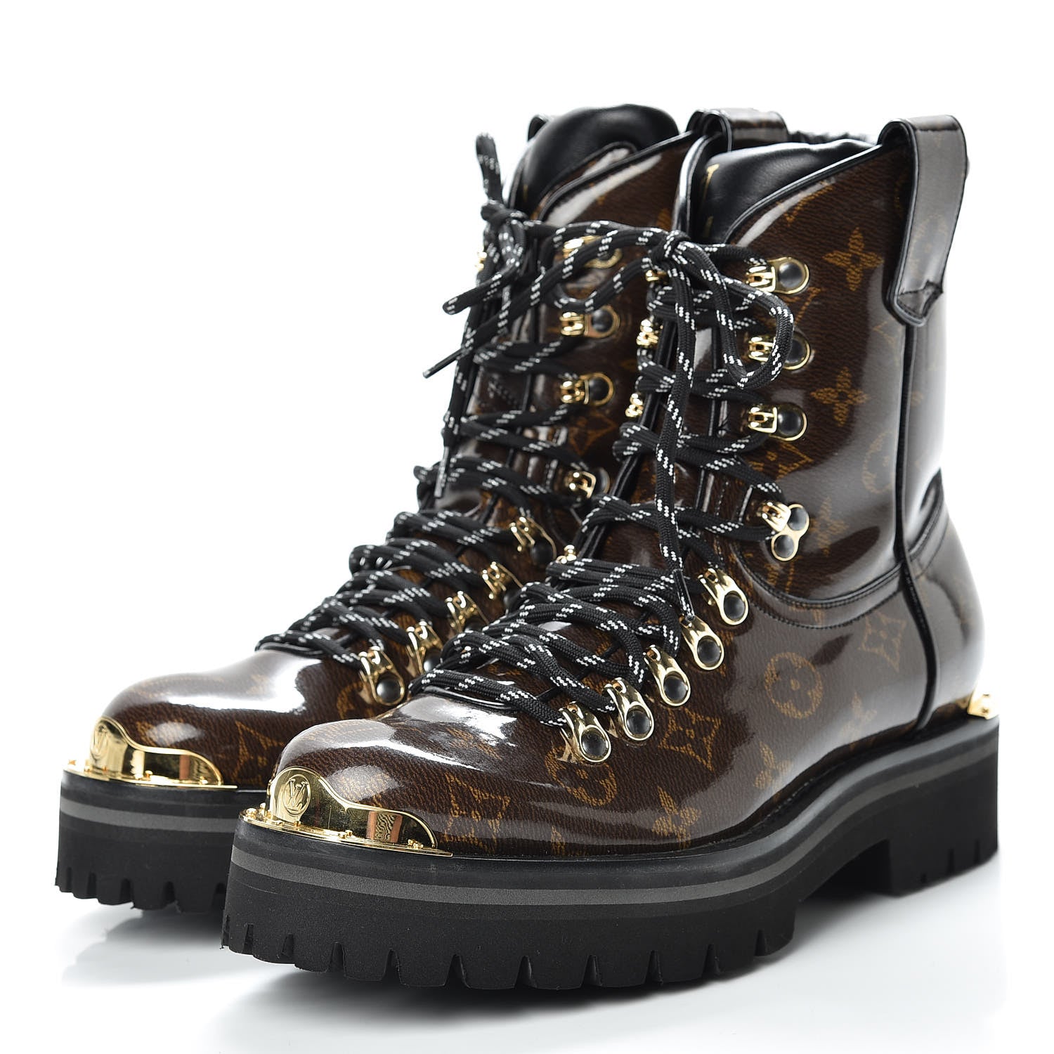 Louis Vuitton Monogram Glaze Mens Outland Ankle Boots 4 Ebene 4 of 9