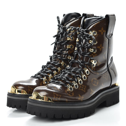 Louis Vuitton Monogram Glaze Mens Outland Ankle Boots 4 Ebene 4 of 9