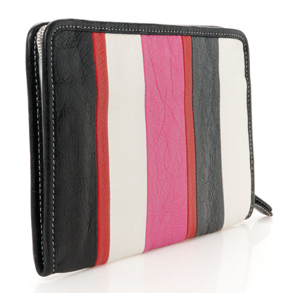 Balenciaga Agneau Arena Multicolore Bazar Pouch Rose Gris White Black Rouge 3 of 8