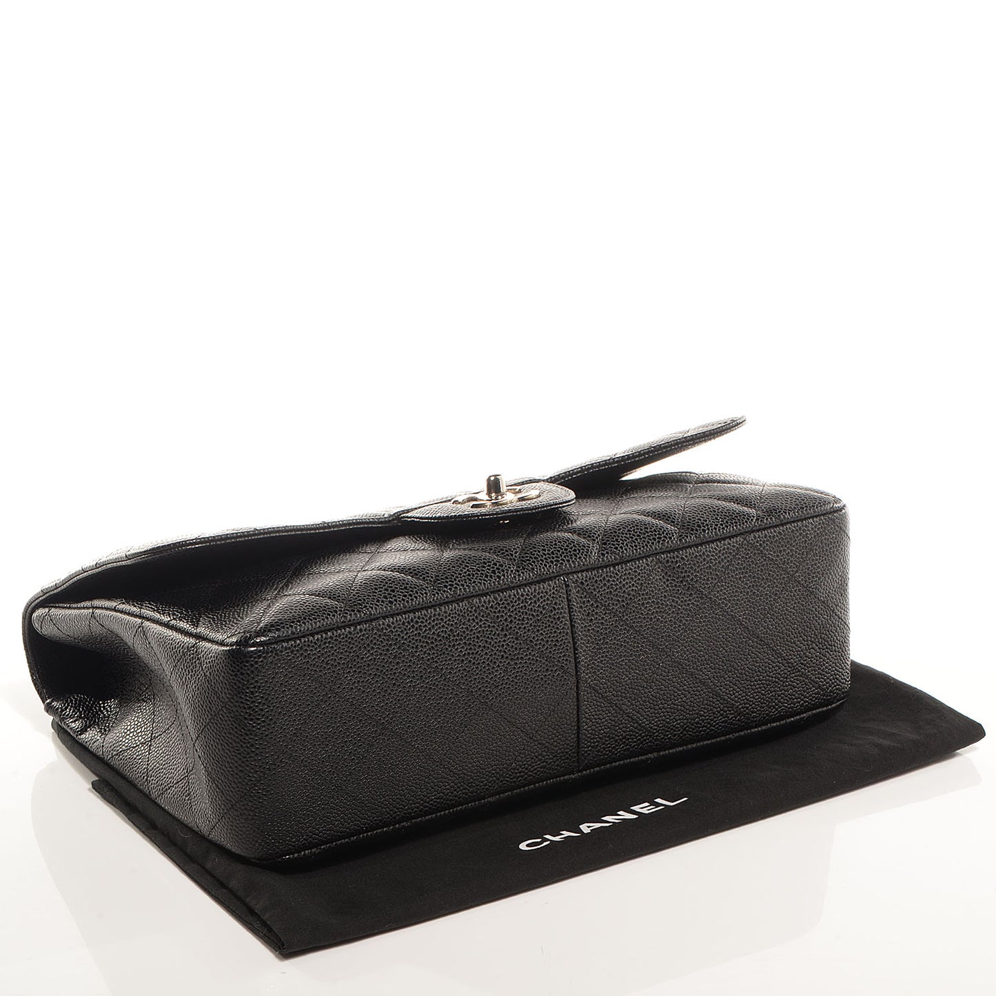Caviar Jumbo Single Flap Black