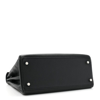 Hermes Taurillon Clemence Kelly Retourne 28 Black 4 of 17