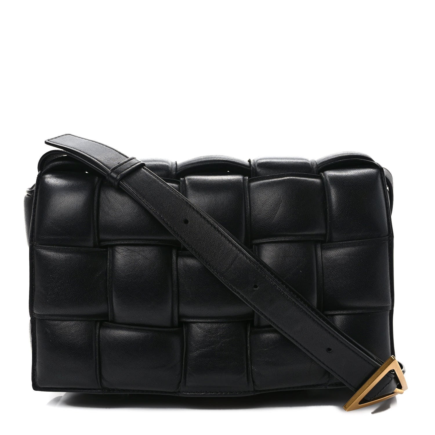 Bottega Veneta Nappa Maxi Intreccio Padded Cassette Crossbody Bag Black 1 of 10